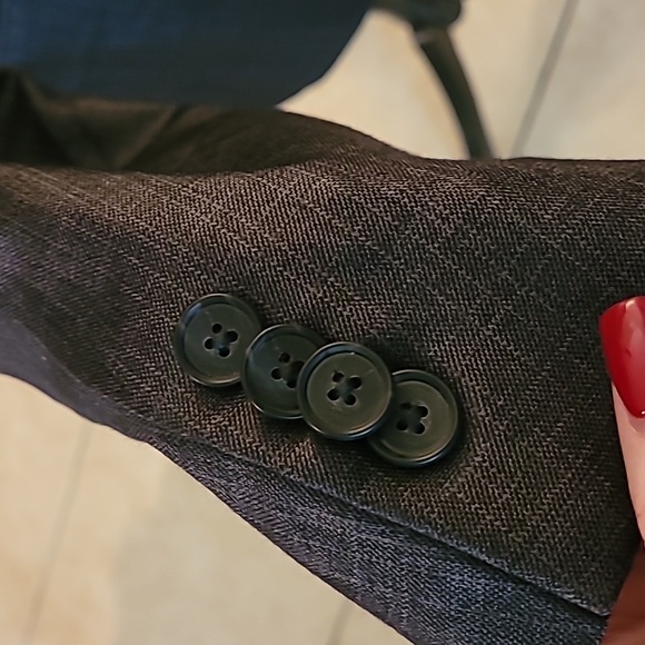 Size 40S Very Dark Grey with stitching Men's kenneth cole reaction sports coat - Picture 3 of 9